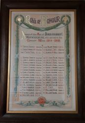 2. WW1 roll of honour